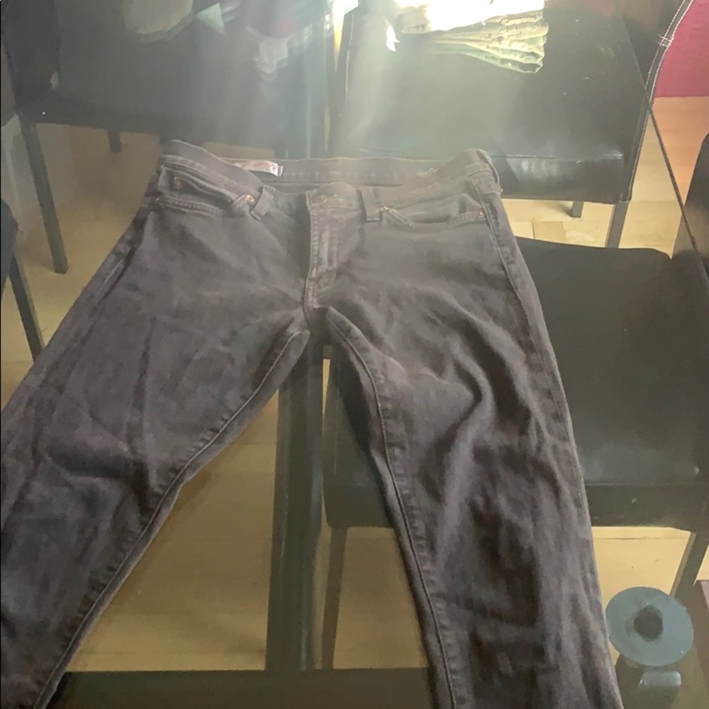 Red engine vintage original denim jeans
